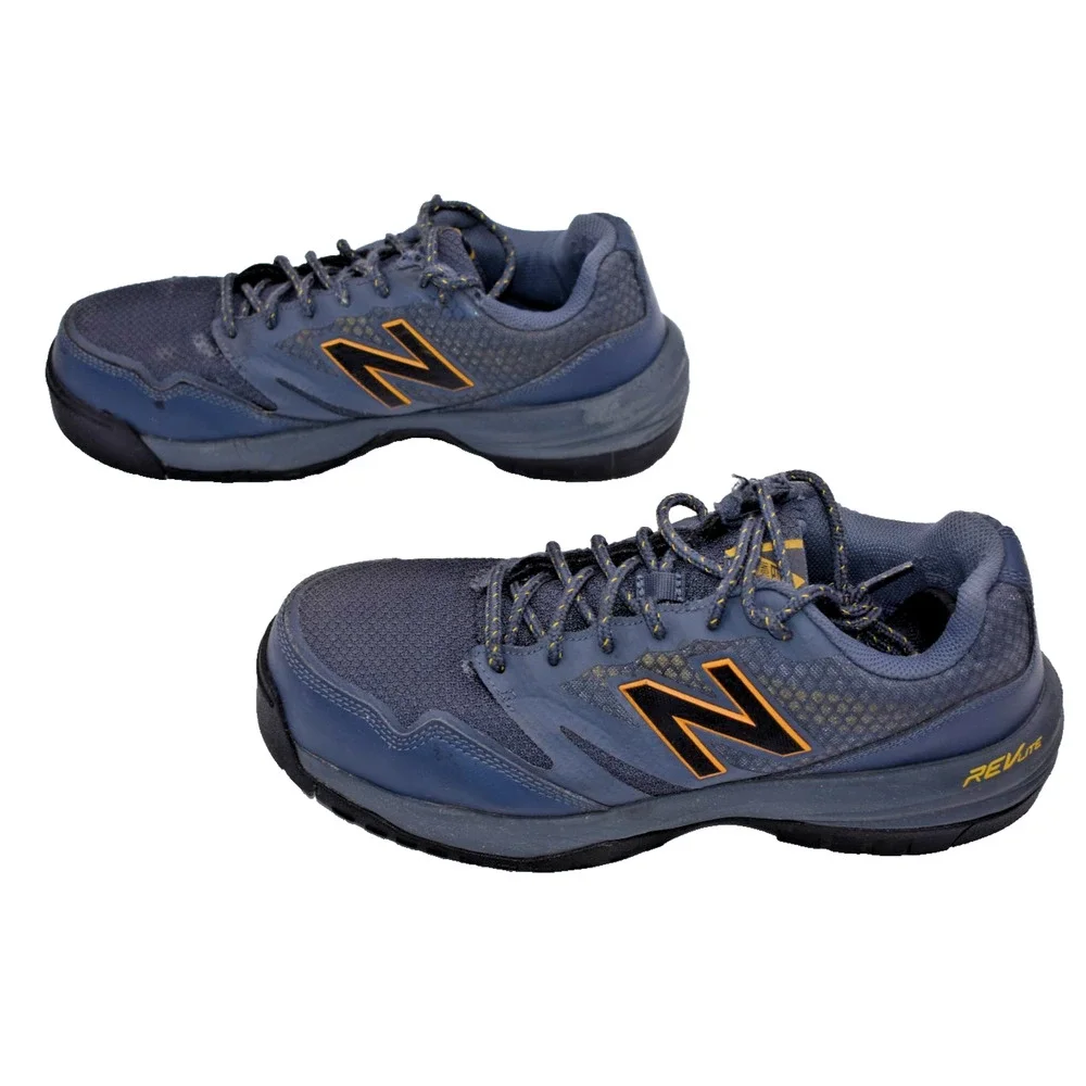 NEW BALANCE 589 Hard Composite Toe Navy Industrial Work Shoe Mens Size 9.5 D
